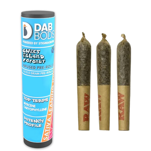 Sweet Island Coconut Disti 3 x 0.5g Infused Pre Roll