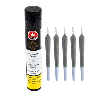 Product image Stinky Sticks Bubble Hash Infused 5x0.5g 1