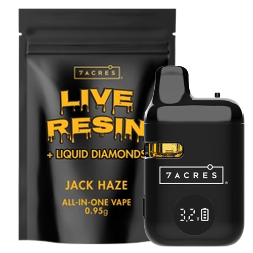 Product image Jack Haze Live Resin + Liquid Diamonds 0.95g Disposable Vape 1
