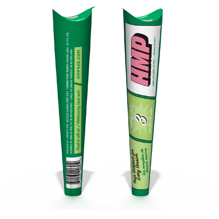 Product image 3 Pack of Unbleached King Sized Cones by HMP 1