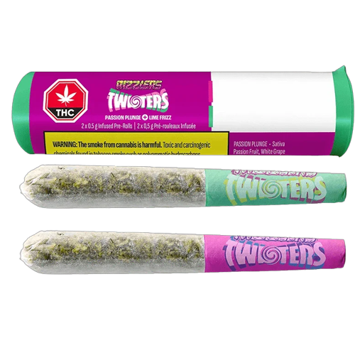 Passion Plunge & Lime Frizz 2 x 0.5g Infused PreRolls
