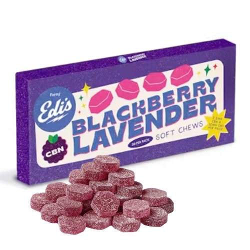 Product image Edi's CBN Blackberry Lavender Soft Chews 30x 1
