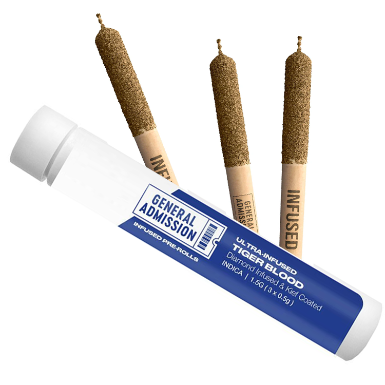Tiger Blood 3 x 0.5g Distillate Infused PreRolls