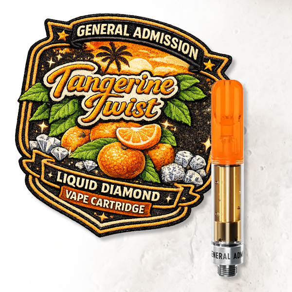 Tangerine Twist Liquid Diamond Vape Cartridge