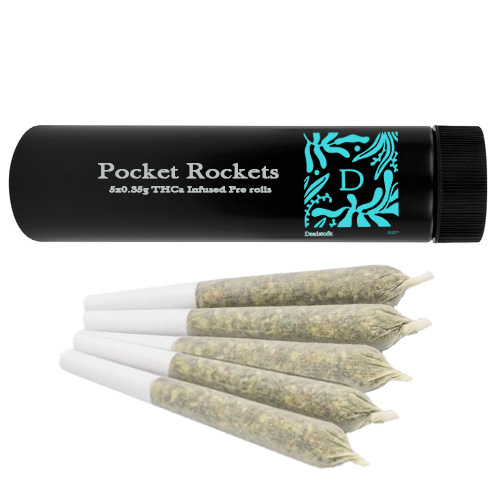 Pocket Rockets 5 x 0.35g THCA Diamond Infused 