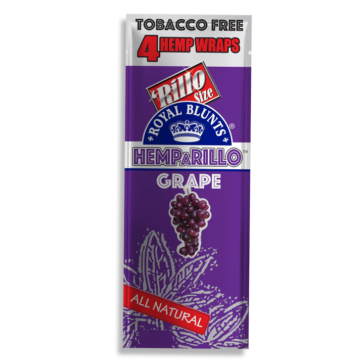4 Pack of Grape Blunt Wraps by Hemparillo