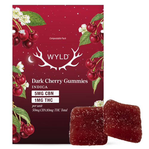 Product image Dark Cherry Soft Chews 5:1 CBN:THC  1