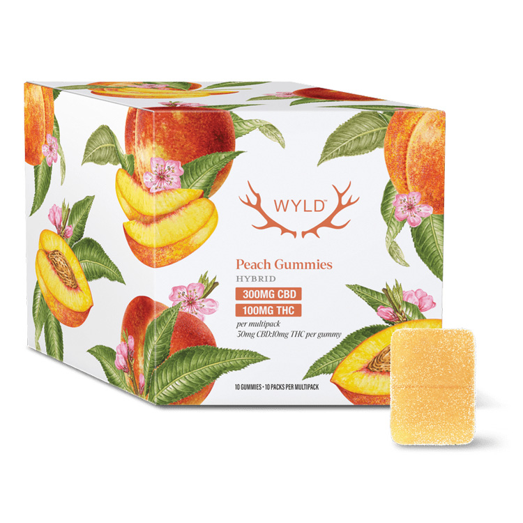 Real Fruit Peach Soft Chews 3:1 CBD:THC 10 Pack 