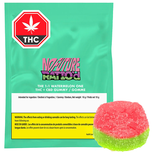The 1:1 Watermelon One CBD/THC 1x10g soft chew