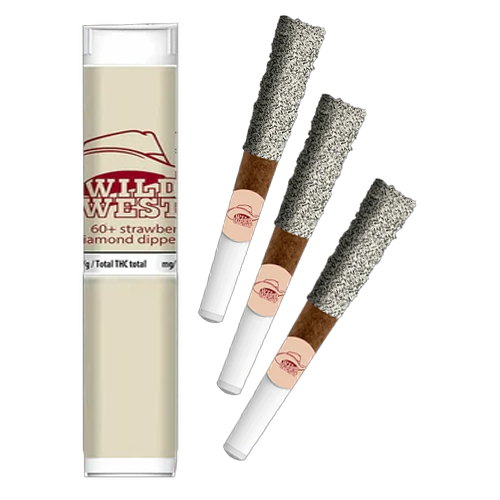 60+ Strawberry Stampede Diamonds Dipped Blunts 3x0.5g