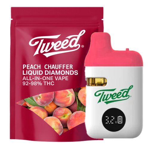 Peach Chauffer Liquid Diamonds Dispoable