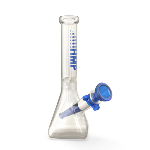 10" Square Base Bong  Navy