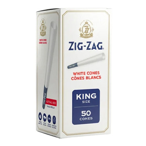 White Cones  King Size 50Pack