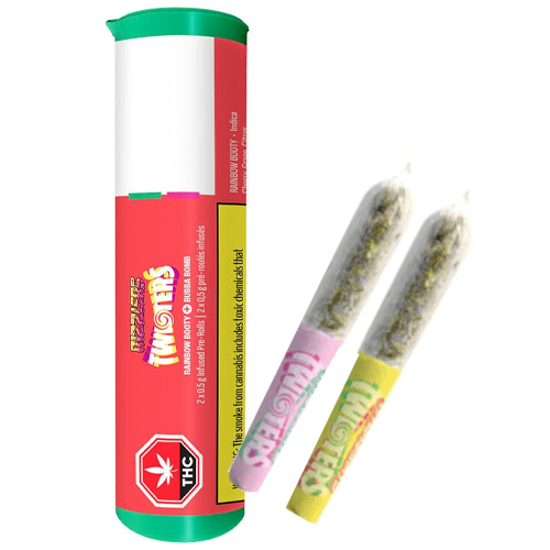 Twisters Bubba Bomb + Rainbow Booty Distillate Infused Variety Pair 2x0.5g