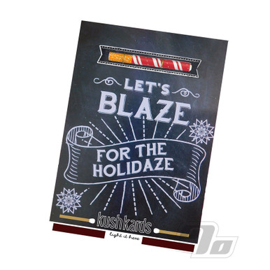 OneHitter Greeting Card  Holiday Edition  Lets Blaze for the Holidays