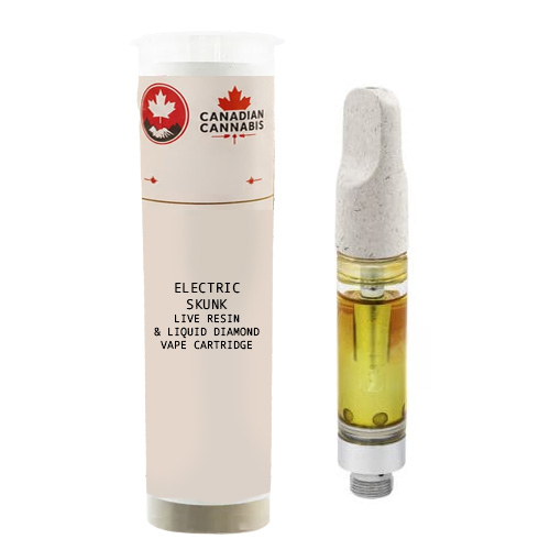 Organic Electric Skunk LIve Resin & Liquid Diamonds Vape Cartridge